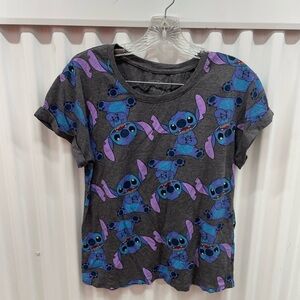 Disney Lilo and Stitch Women’s Stitch Gray T Shirt